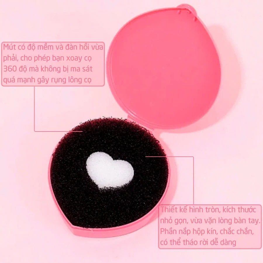Miếng Mút Khô Vệ Sinh Cọ Mắt BH Cosmetics Dry Brush Cleaner Sponge BHK01